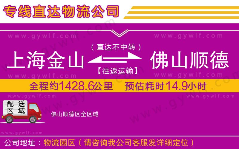 上海金山區(qū)到佛山順德區(qū)物流公司 上海金山區(qū)到佛山順德區(qū)物流公司