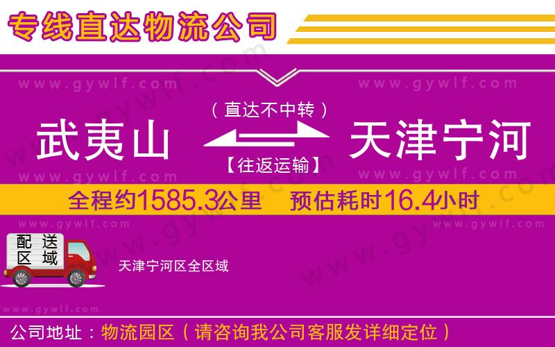 武夷山到天津?qū)幒訁^(qū)物流公司 武夷山到天津?qū)幒訁^(qū)物流公司