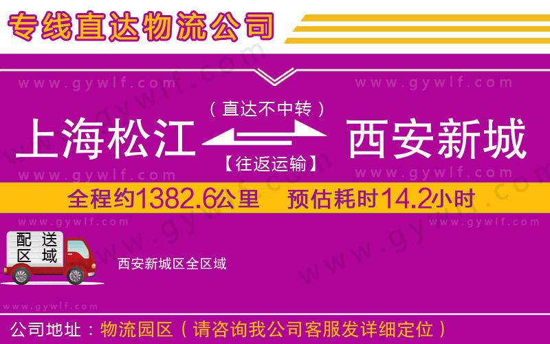 上海松江區(qū)到西安新城區(qū)物流公司 上海松江區(qū)到西安新城區(qū)物流公司