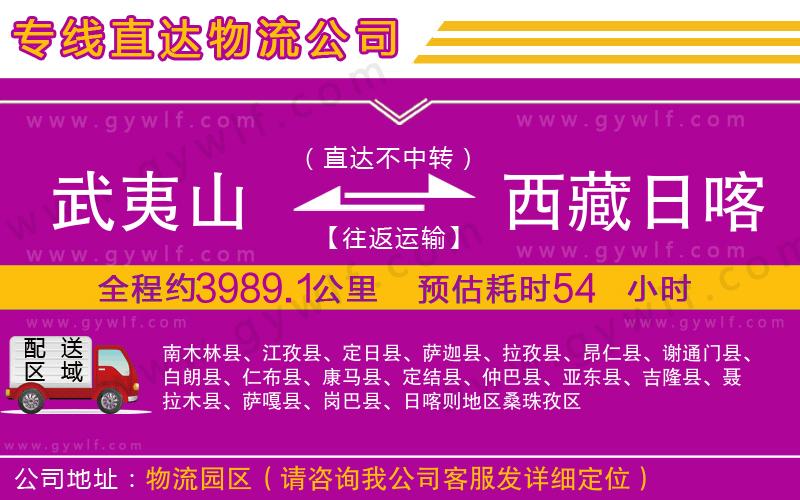 武夷山到西藏日喀則地區(qū)物流公司 武夷山到西藏日喀則地區(qū)物流公司