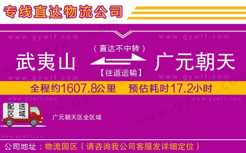 武夷山到廣元朝天區(qū)物流公司 武夷山到廣元朝天區(qū)物流公司
