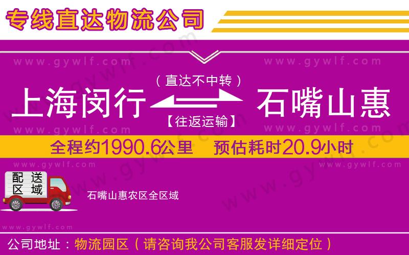 上海閔行區(qū)到石嘴山惠農(nóng)區(qū)物流公司 上海閔行區(qū)到石嘴山惠農(nóng)區(qū)物流公司