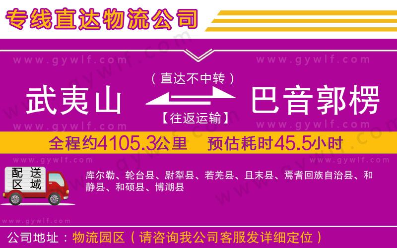 武夷山到巴音郭楞蒙古自治州物流公司 武夷山到巴音郭楞蒙古自治州物流公司