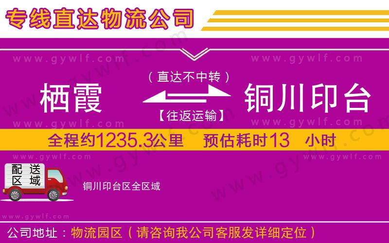 棲霞到銅川印臺區(qū)物流公司 棲霞到銅川印臺區(qū)物流公司