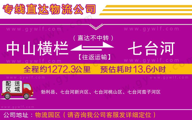 中山橫欄到七臺河物流公司 中山橫欄到七臺河物流公司