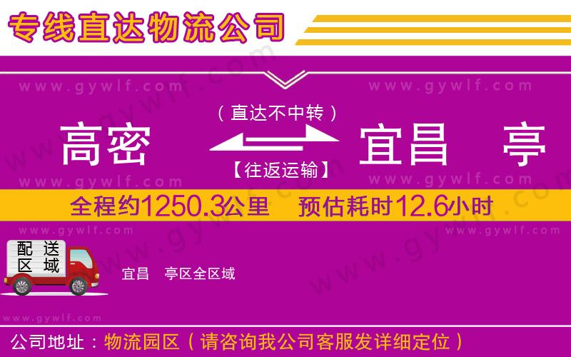 高密到宜昌猇亭區(qū)物流公司 高密到宜昌猇亭區(qū)物流公司