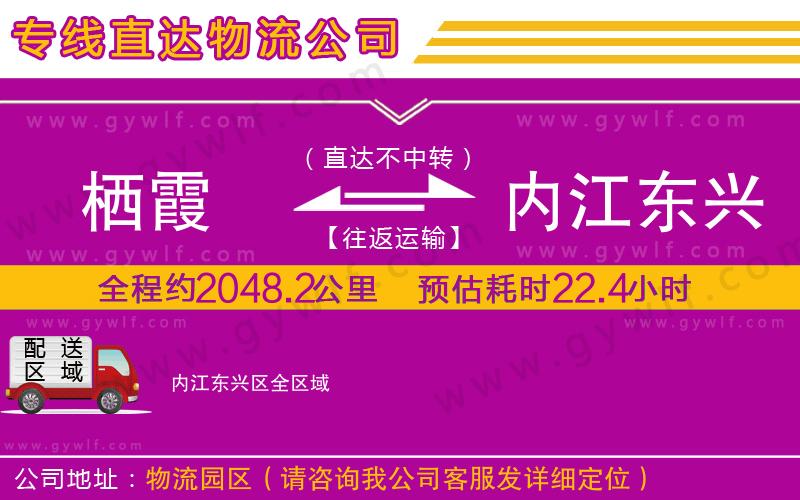 棲霞到內(nèi)江東興區(qū)物流公司 棲霞到內(nèi)江東興區(qū)物流公司