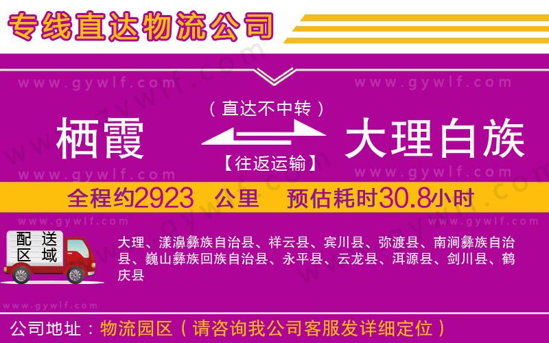 棲霞到大理白族自治州物流公司 棲霞到大理白族自治州物流公司