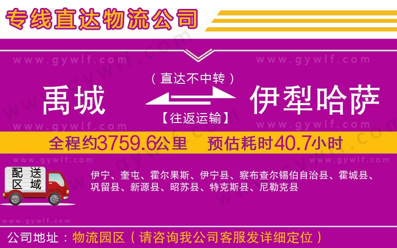 禹城到伊犁哈薩克自治州物流公司 禹城到伊犁哈薩克自治州物流公司