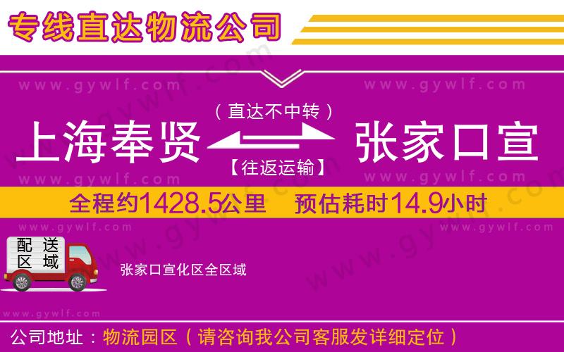 上海奉賢區(qū)到張家口宣化區(qū)物流公司 上海奉賢區(qū)到張家口宣化區(qū)物流公司