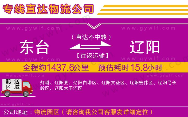 東臺(tái)到遼陽(yáng)物流公司 東臺(tái)到遼陽(yáng)物流公司