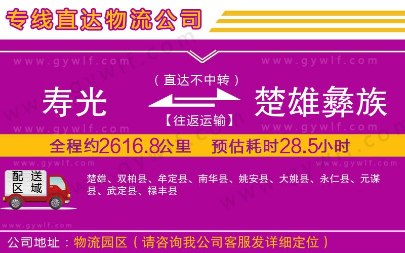 壽光到楚雄彝族自治州物流公司 壽光到楚雄彝族自治州物流公司