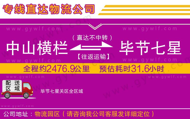 中山橫欄到畢節(jié)七星關(guān)區(qū)物流公司 中山橫欄到畢節(jié)七星關(guān)區(qū)物流公司