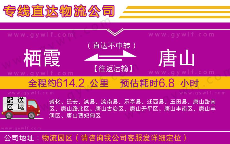 棲霞到唐山物流公司 棲霞到唐山物流公司