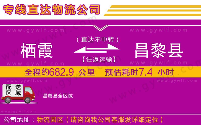 棲霞到昌黎縣物流公司 棲霞到昌黎縣物流公司