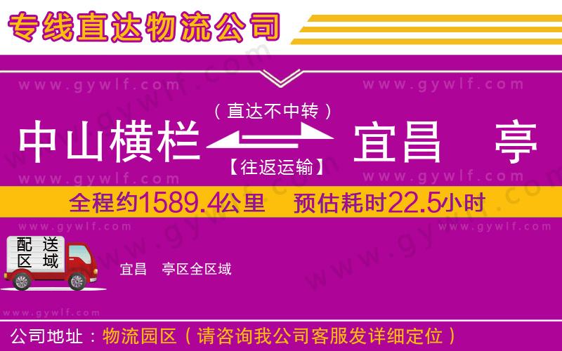 中山橫欄到宜昌猇亭區(qū)物流公司 中山橫欄到宜昌猇亭區(qū)物流公司