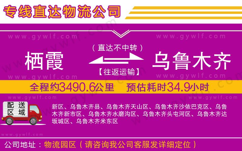 棲霞到烏魯木齊物流公司 棲霞到烏魯木齊物流公司