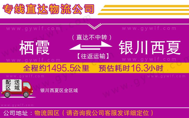棲霞到銀川西夏區(qū)物流公司 棲霞到銀川西夏區(qū)物流公司