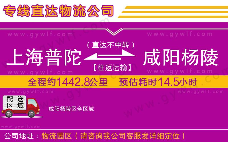 上海普陀區(qū)到咸陽(yáng)楊陵區(qū)物流公司 上海普陀區(qū)到咸陽(yáng)楊陵區(qū)物流公司