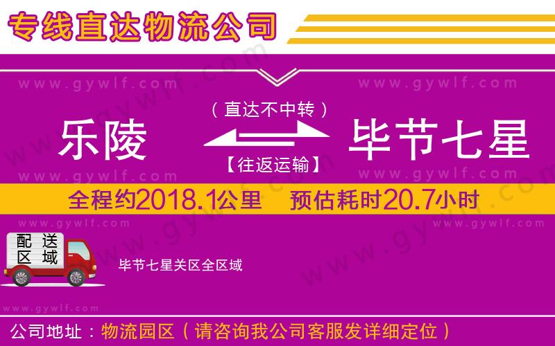 樂陵到畢節(jié)七星關(guān)區(qū)物流公司 樂陵到畢節(jié)七星關(guān)區(qū)物流公司